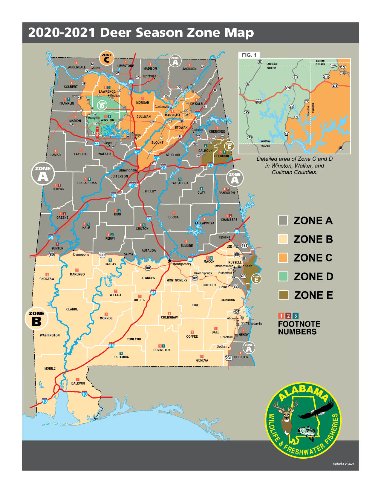 New Deer Zones, Hunting 101 and Transfer of Possession Requirement